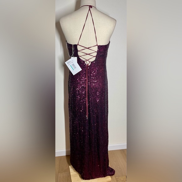 Retrofete | “Tulle” Sequin Asymmetrical Gown in Violet | Women’s XL - Picture 5 of 8